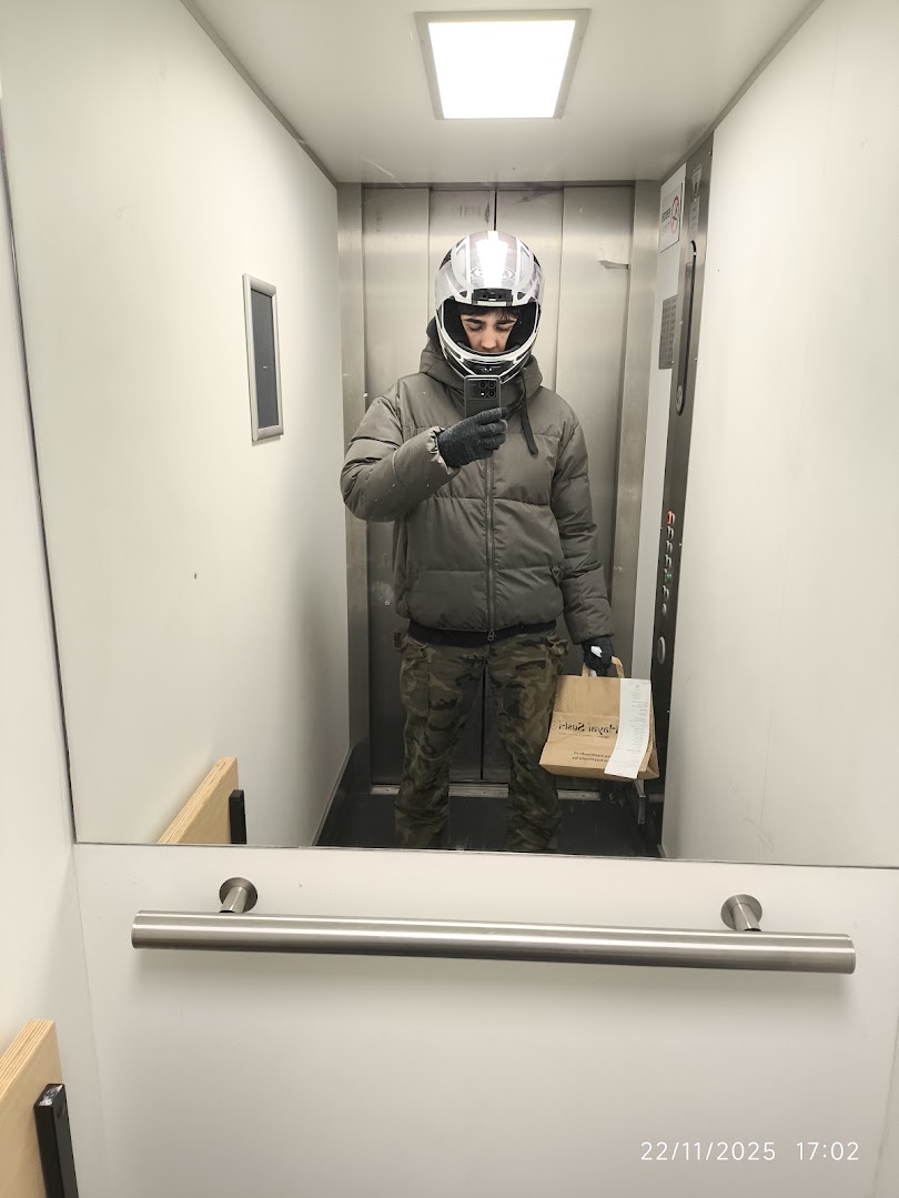 Delivering sushi on the bike